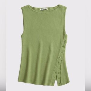 Abercrombie & Fitch Women’s Asymmetrical Button Sweater Tank